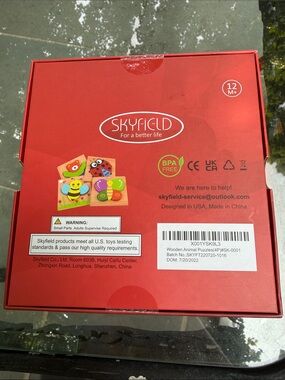 Skyfield Toddler Children’s Wooden Animal Puzzles (unopened)